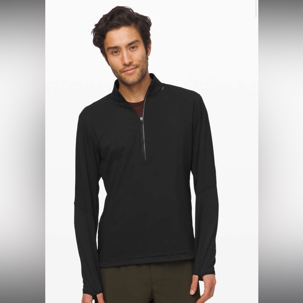 Lululemon | Cold Terrain 1/2 Zip Black Running Baselayer Outdoors